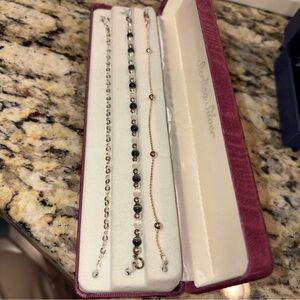 Sophisticated 3 pieces sterling silver Bracelet Set